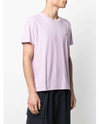 rosa T-Shirt mit einem Rundhalsausschnitt von Etro