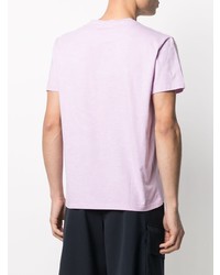 rosa T-Shirt mit einem Rundhalsausschnitt von Etro