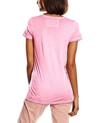 rosa T-Shirt mit einem Rundhalsausschnitt von True Religion