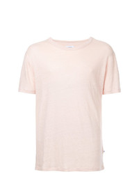 rosa T-Shirt mit einem Rundhalsausschnitt von Venroy