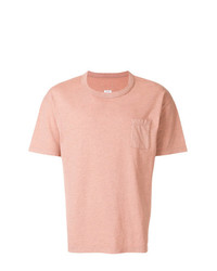 rosa T-Shirt mit einem Rundhalsausschnitt von VISVIM
