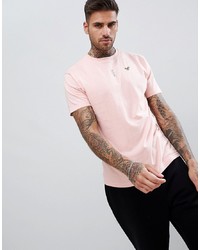 rosa T-Shirt mit einem Rundhalsausschnitt von Voi Jeans