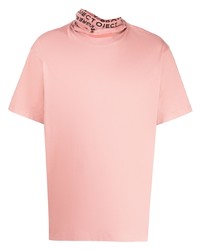 rosa T-Shirt mit einem Rundhalsausschnitt von Y/Project