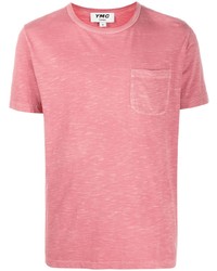 rosa T-Shirt mit einem Rundhalsausschnitt von YMC