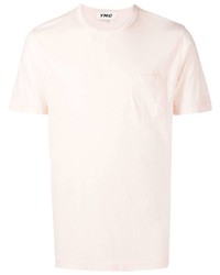rosa T-Shirt mit einem Rundhalsausschnitt von YMC