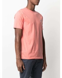 rosa T-Shirt mit einem Rundhalsausschnitt von Paul Smith