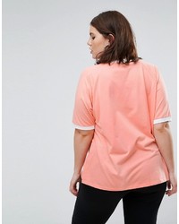 rosa T-Shirt mit einem V-Ausschnitt von Asos