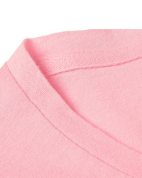 rosa T-Shirt mit einem V-Ausschnitt von Orlebar Brown