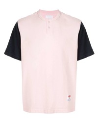 rosa T-shirt mit einer Knopfleiste von Supreme