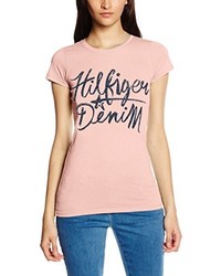 rosa T-shirt von Hilfiger Denim
