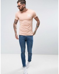 rosa T-shirt von Majestic