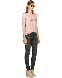 rosa T-shirt von Balmain