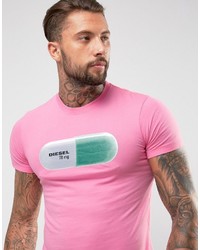 rosa T-shirt von Diesel