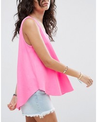 rosa Trägershirt von Asos