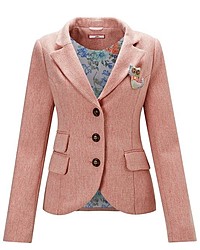 rosa Tweed-Jacke von Joe Browns