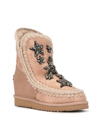 rosa Ugg Stiefel von Mou