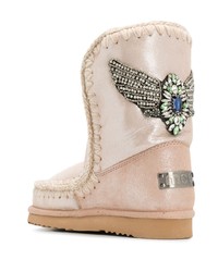 rosa Ugg Stiefel von Mou