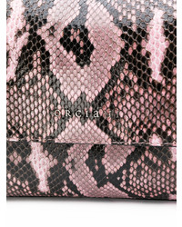 rosa Umhängetasche mit Schlangenmuster von Orciani