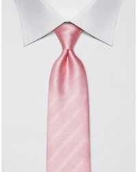 rosa vertikal gestreifte Krawatte von Vincenzo Boretti