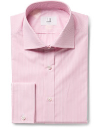 rosa vertikal gestreiftes Businesshemd von Dunhill