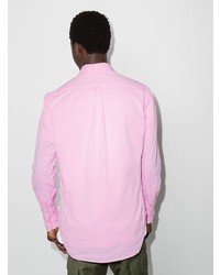 rosa vertikal gestreiftes Businesshemd von Gitman Vintage