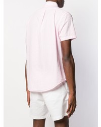 rosa vertikal gestreiftes Kurzarmhemd von Polo Ralph Lauren