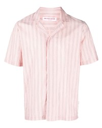 rosa vertikal gestreiftes Kurzarmhemd von Orlebar Brown