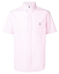 rosa vertikal gestreiftes Kurzarmhemd von Polo Ralph Lauren