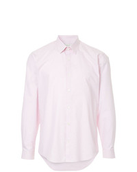 rosa vertikal gestreiftes Langarmhemd von Cerruti 1881
