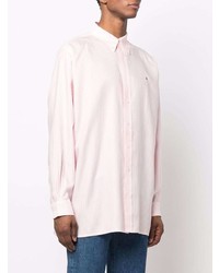rosa vertikal gestreiftes Langarmhemd von Acne Studios