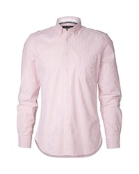 rosa vertikal gestreiftes Langarmhemd von Marc O'Polo