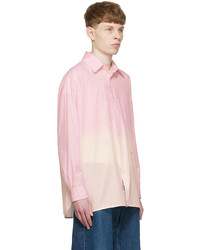 rosa vertikal gestreiftes Langarmhemd von Eytys