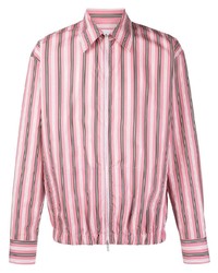 rosa vertikal gestreiftes Langarmhemd von PT TORINO