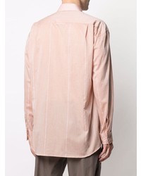 rosa vertikal gestreiftes Langarmhemd von Stephan Schneider