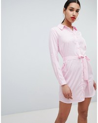 rosa vertikal gestreiftes Shirtkleid von AX Paris