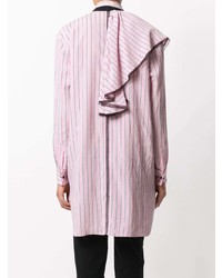 rosa vertikal gestreiftes Shirtkleid von MSGM