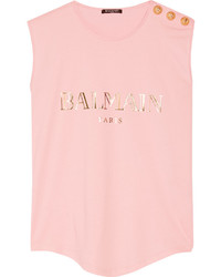 rosa verzierte Bluse von Balmain