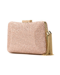 rosa verzierte Clutch von Serpui