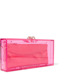 rosa verzierte Clutch von Charlotte Olympia