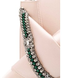 rosa verzierte Leder Clutch von N°21