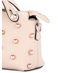 rosa verzierte Leder Umhängetasche von Fendi