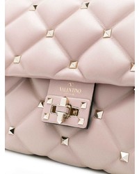 rosa verzierte Leder Umhängetasche von Valentino