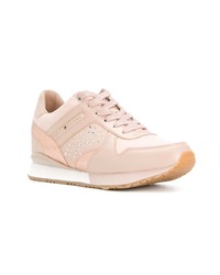 rosa verzierte niedrige Sneakers von Tommy Hilfiger