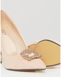 rosa verzierte Pumps von True Decadence