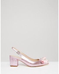 rosa verzierte Pumps von Asos