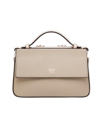 rosa verzierte Satchel-Tasche aus Leder von Fendi