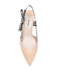 rosa verzierte Wildleder Pumps von Miu Miu