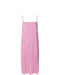 rosa verziertes Camisole-Kleid