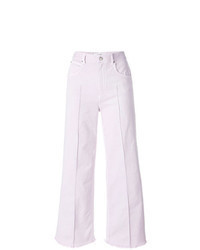 rosa weite Hose aus Jeans