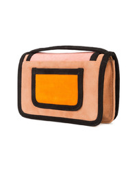 rosa Wildleder Clutch von Pierre Hardy